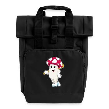 Batte de baseball Mushroom - Sac à dos Roll Top à deux anses - noir - Devant