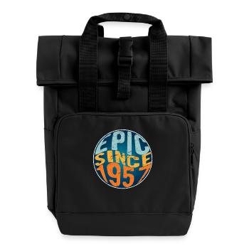 Episch Seit 1957 - Rolltop Rucksack mit zwei Griffen - Schwarz - Vorne