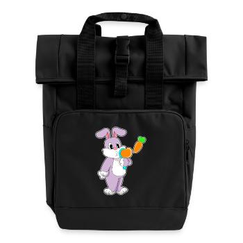 Bulles de savon Bunny - Sac à dos Roll Top à deux anses - noir - Devant