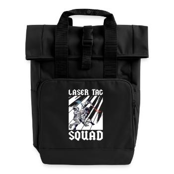 Laser Tag Squad - Roll Top Backpack with Two Handles - black - Front