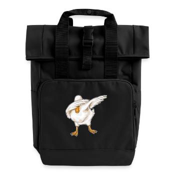 Danse hip-hop duck - Sac à dos Roll Top à deux anses - noir - Devant