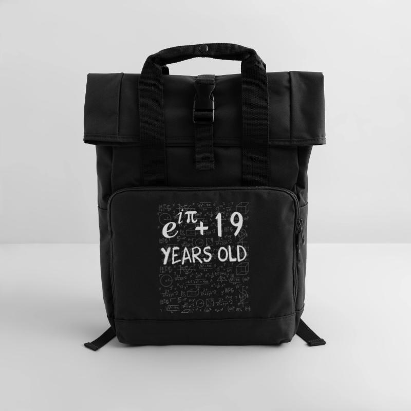 18th birthday 18 years old Euler Identity math Roll Top Backpack with Two Handles