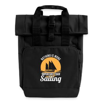 Segel Motivation - Rolltop Rucksack mit zwei Griffen - Schwarz - Vorne
