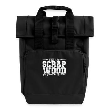 There is no Scrap Wood Waldarbeiter - Roll Top Backpack with Two Handles - black - Front