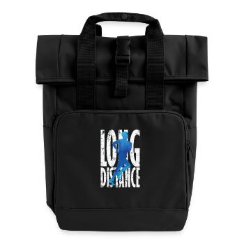 Course de fond - Sac à dos Roll Top à deux anses - noir - Devant
