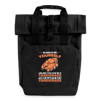 Tardigrades Funny saying - Roll Top Backpack with Two Handles - black - Front