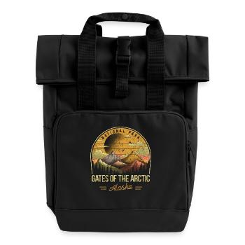 Test-Nationalpark - Rolltop Rucksack mit zwei Griffen - Schwarz - Vorne
