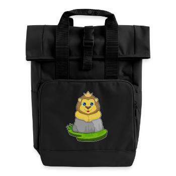 Couronne de Lion - Sac à dos Roll Top à deux anses - noir - Devant