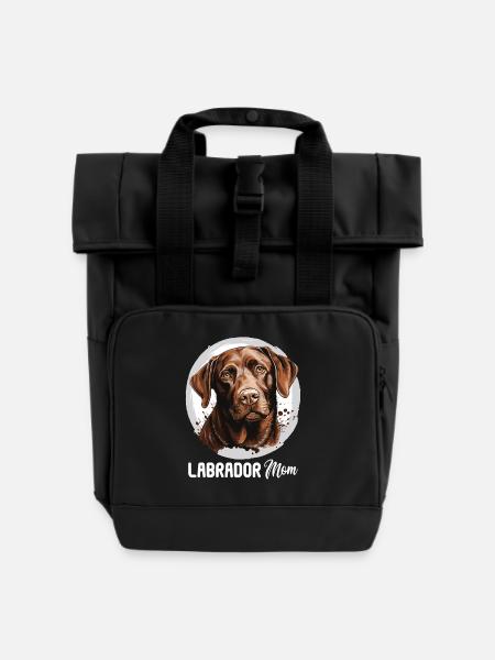 Labrador - Rolltop Rucksack mit zwei Griffen - Schwarz