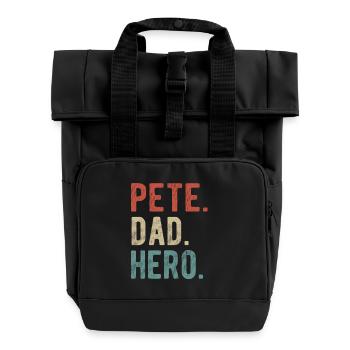 Pete Papa Héros - Sac à dos Roll Top à deux anses - noir - Devant
