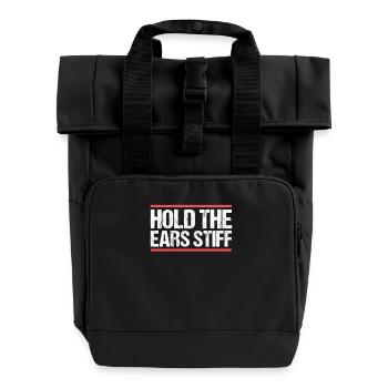 Tenir les oreilles raides Denglisch - Sac à dos Roll Top à deux anses - noir - Devant