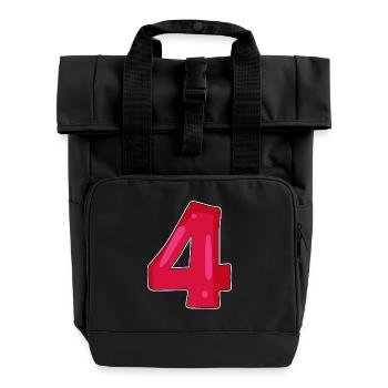 Numéro Quatre chiffres Numéro Quatrième Quatrième - Sac à dos Roll Top à deux anses - noir - Devant