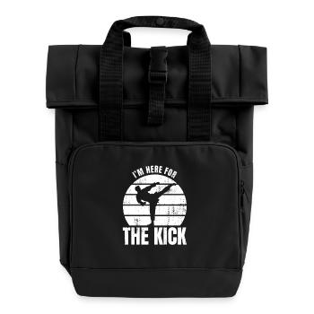 Drôle de dicton de karaté - Sac à dos Roll Top à deux anses - noir - Devant