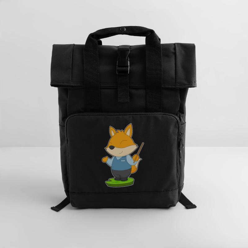 Fuchs Lehrer Pointer Rolltop Rucksack mit zwei Griffen