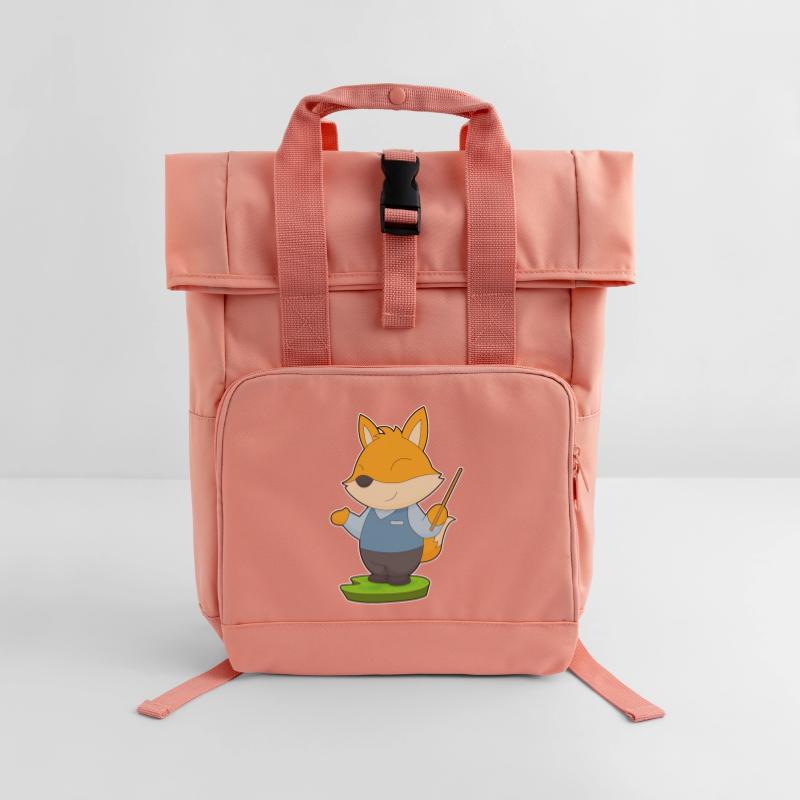 Fuchs Lehrer Pointer Rolltop Rucksack mit zwei Griffen
