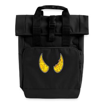 Horn Horns Cheese Devil - Roll Top Backpack with Two Handles - black - Front