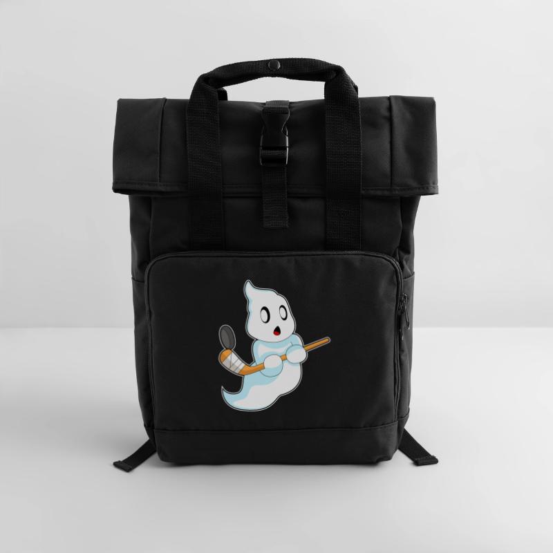 Geist Eishockey Eishockeyschläger Rolltop Rucksack mit zwei Griffen