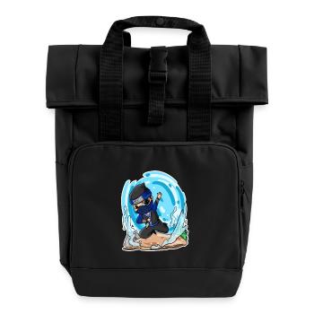 Ninja Motif - Sac à dos Roll Top à deux anses - noir - Devant