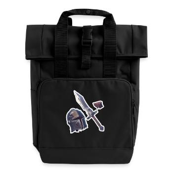Objets RPG Casque d’épée T-shirt RPG - Sac à dos Roll Top à deux anses - noir - Devant