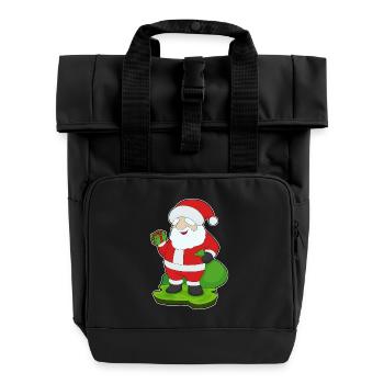 Forfait Noël Père Noël - Sac à dos Roll Top à deux anses - noir - Devant