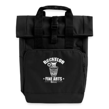 Bachelor of Fine Arts Arts and Creativity - Roll Top Backpack with Two Handles - black - Front