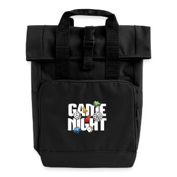 Brettspiel-Enthusiasten - Rolltop Rucksack mit zwei Griffen - Schwarz - Vorne