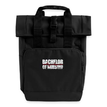 Baccalauréat en pratique infirmière - Sac à dos Roll Top à deux anses - noir - Devant