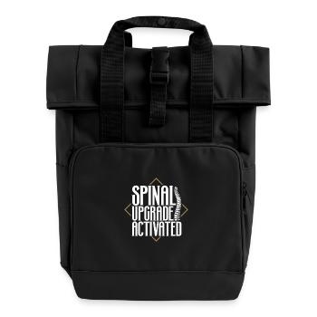 Spine Upgrade Enabled - Back Surgery - Roll Top Backpack with Two Handles - black - Front