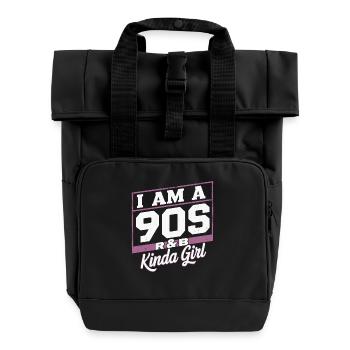 Je suis une fille R&B des années 90 - Sac à dos Roll Top à deux anses - noir - Devant