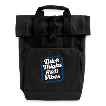 Cuisses épaisses R&B Vibes des années 90 - Sac à dos Roll Top à deux anses - noir - Devant