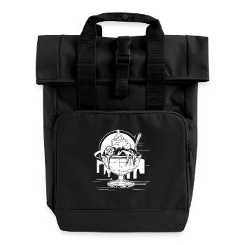 Sundae à la crème glacée graphique - Sac à dos Roll Top à deux anses - noir - Devant