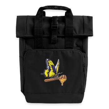 Papillon Miel - Sac à dos Roll Top à deux anses - noir - Devant
