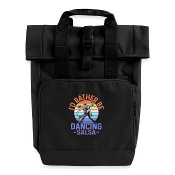 Je préfère danser la salsa salsa danse latin musi - Sac à dos Roll Top à deux anses - noir - Devant
