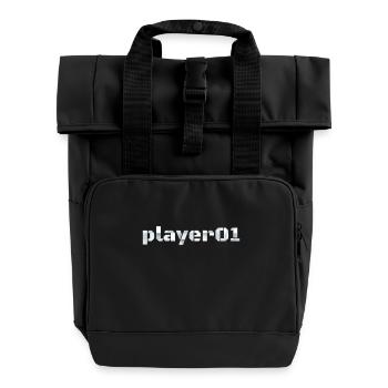 Spieler 01 Kühnes Statement Player 01 Bold - Sac à dos Roll Top à deux anses - noir - Devant