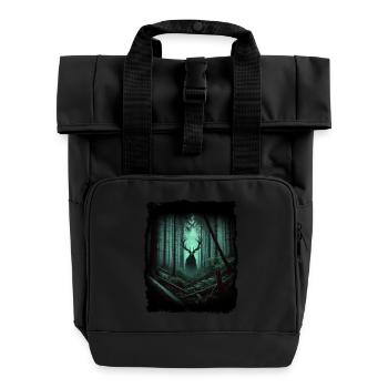 Leshy - Slavic protector of the forest - Roll Top Backpack with Two Handles - black - Front