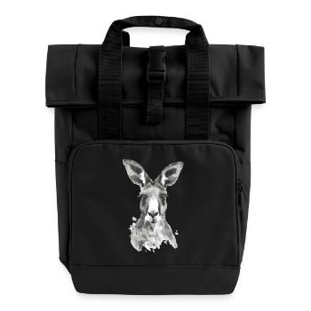 Kangourou - Sac à dos Roll Top à deux anses - noir - Devant