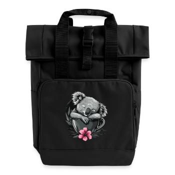 Koala - Sac à dos Roll Top à deux anses - noir - Devant