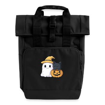 Halloween Geschenk Frauen Geist Männer Kinder Deko - Sac à dos Roll Top à deux anses - noir - Devant