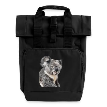 Koala - Sac à dos Roll Top à deux anses - noir - Devant