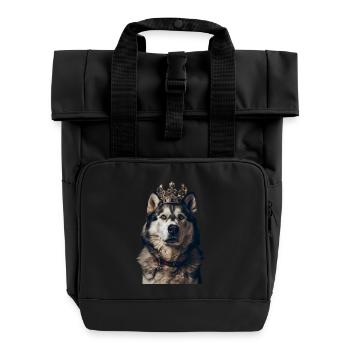 Malamute d’Alaska - Sac à dos Roll Top à deux anses - noir - Devant