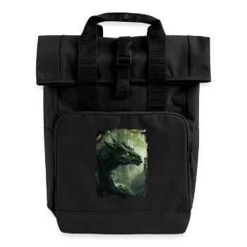 Kite - Roll Top Backpack with Two Handles - black - Front