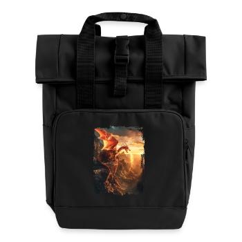 Kite - Roll Top Backpack with Two Handles - black - Front