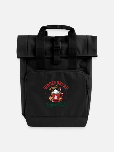 Gingerbread Latte Coffee Club - Holiday Mood - Sac à dos Roll Top à deux anses - noir