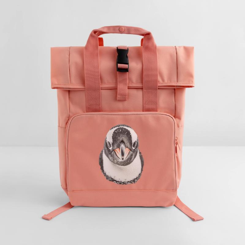 Pinguin Rolltop Rucksack mit zwei Griffen