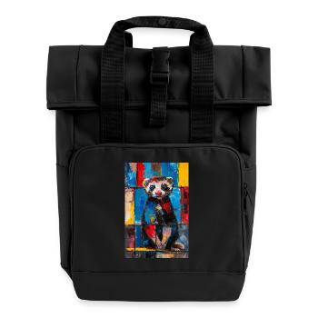 Furet - Sac à dos Roll Top à deux anses - noir - Devant