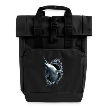 Narval - Sac à dos Roll Top à deux anses - noir - Devant