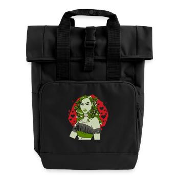 Dieu antique Mythologie grecque Médussa - Sac à dos Roll Top à deux anses - noir - Devant