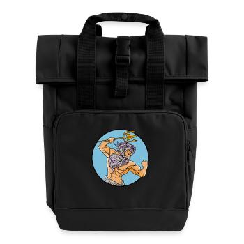Dieu antique Grec Zeus Mythologie - Sac à dos Roll Top à deux anses - noir - Devant