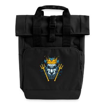 Dieu antique Grec Zeus Mythologie - Sac à dos Roll Top à deux anses - noir - Devant