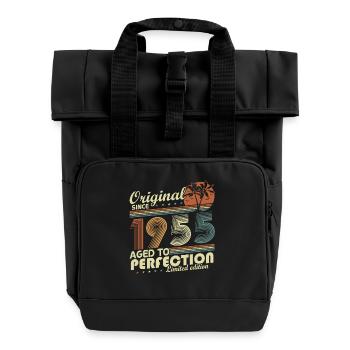 Original 1955 Vintage Vintage Anniversaire Rétro - Sac à dos Roll Top à deux anses - noir - Devant